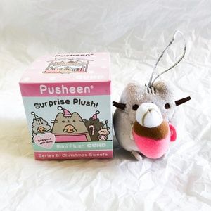 Gund Pusheen Series 8: Christmas Sweets Pusheen the Cat Hot Cocoa Ornament Plush